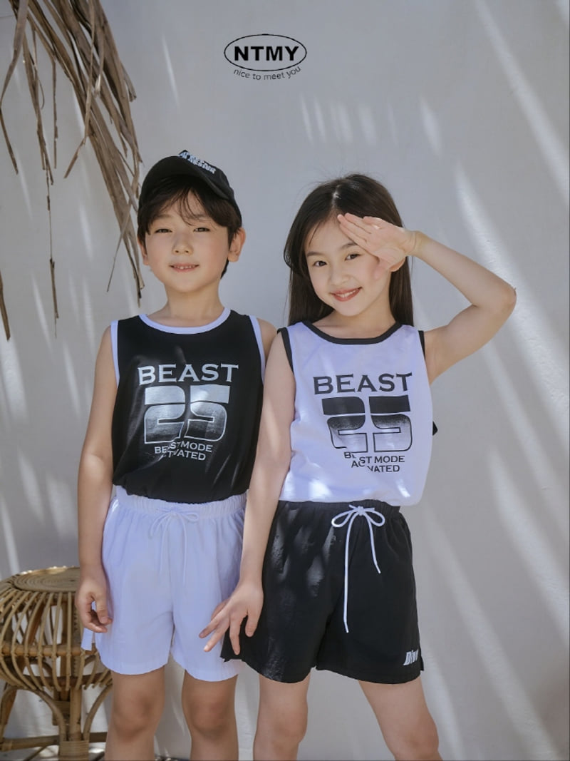 Nice To Meet You - Korean Children Fashion - #toddlerclothing - Beast Sleeveless Tee