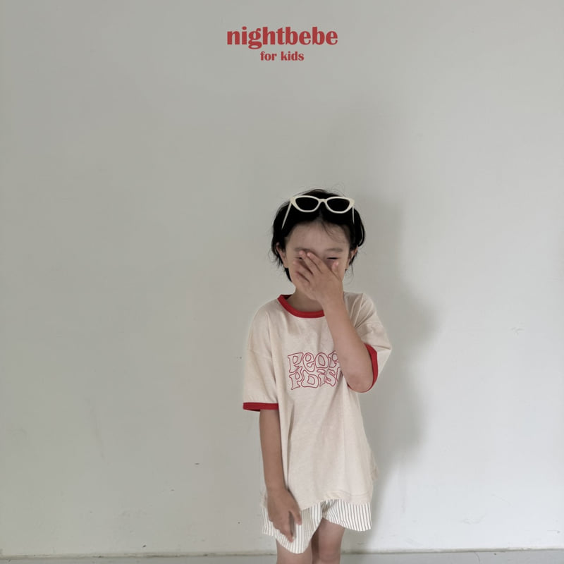 Night Bebe - Korean Children Fashion - #kidzfashiontrend - People Colored Tee - 4