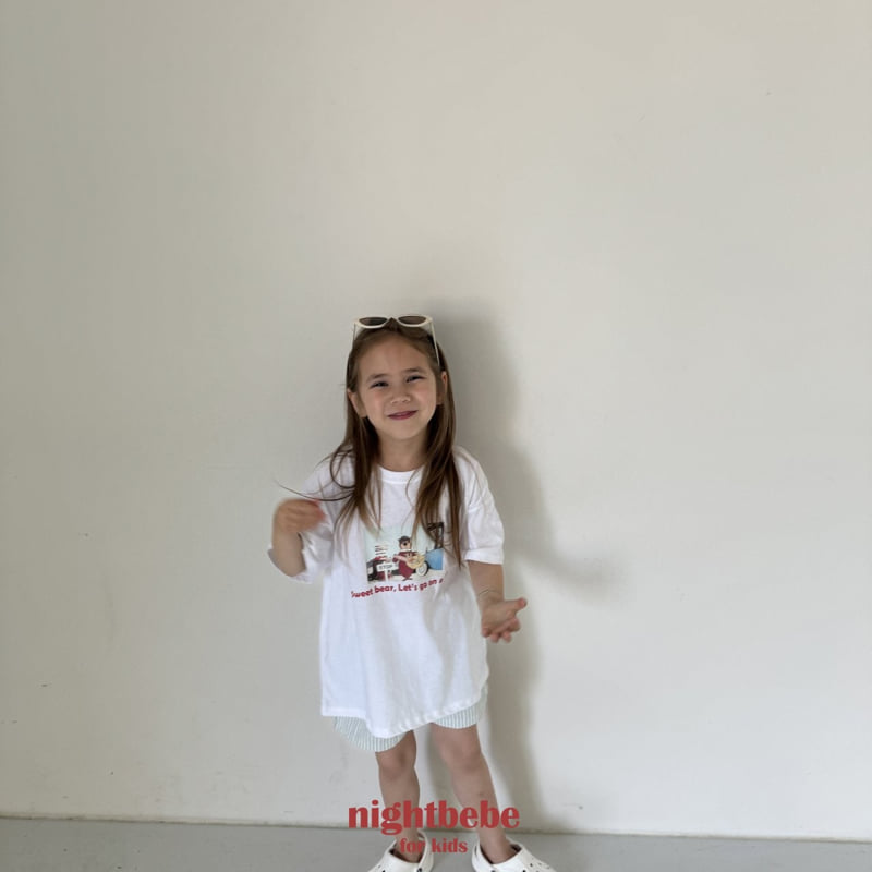 Night Bebe - Korean Children Fashion - #childofig - Sweet Bear Tee - 6