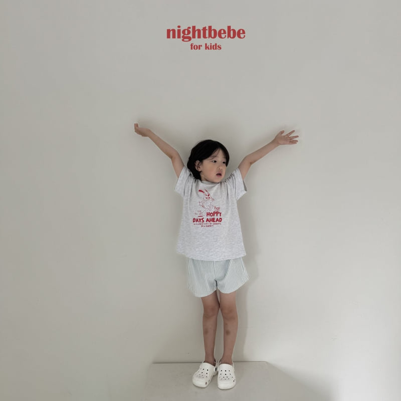 Night Bebe - Korean Children Fashion - #childofig - Happy Rabbit Tee - 5