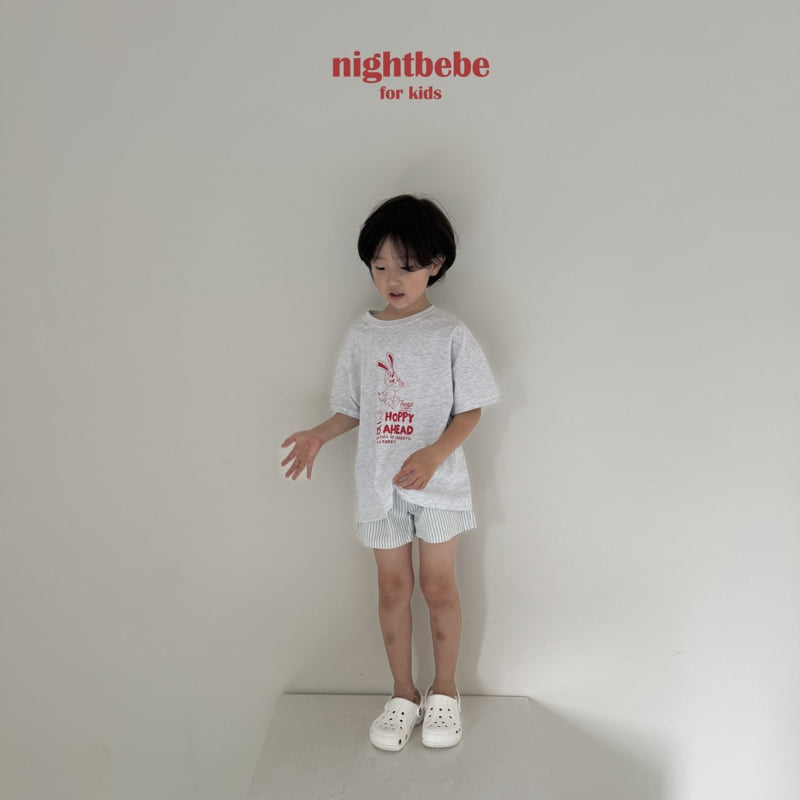 Night Bebe - Korean Children Fashion - #designkidswear - Happy Rabbit Tee - 7