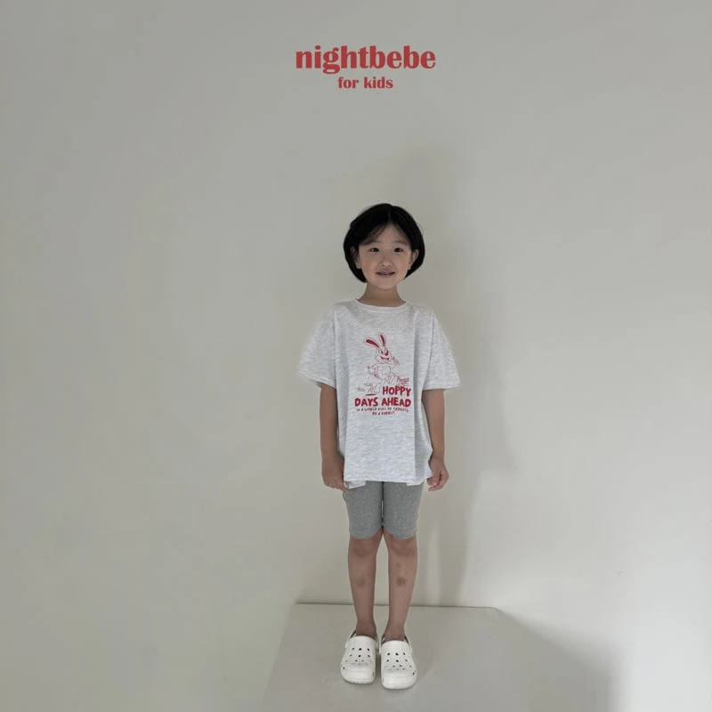 Night Bebe - Korean Children Fashion - #fashionkids - Happy Rabbit Tee - 9