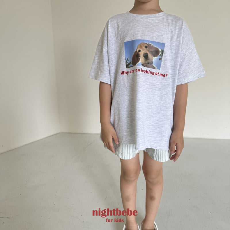 Night Bebe - Korean Children Fashion - #kidsshorts - Cutie Dog Tee - 2