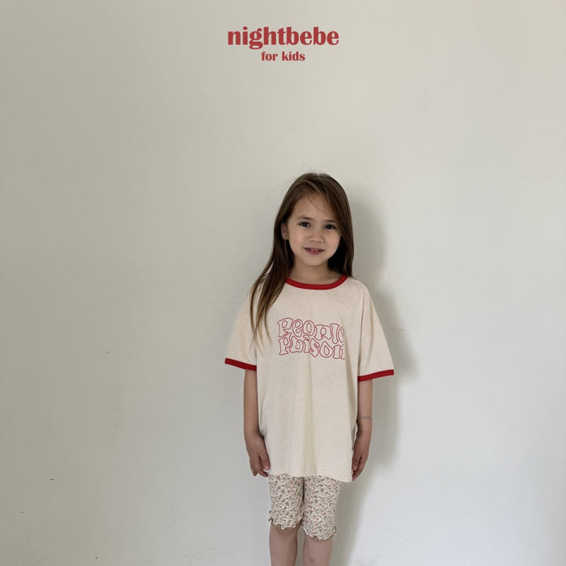 Night Bebe - Korean Children Fashion - #kidsshorts - People Colored Tee