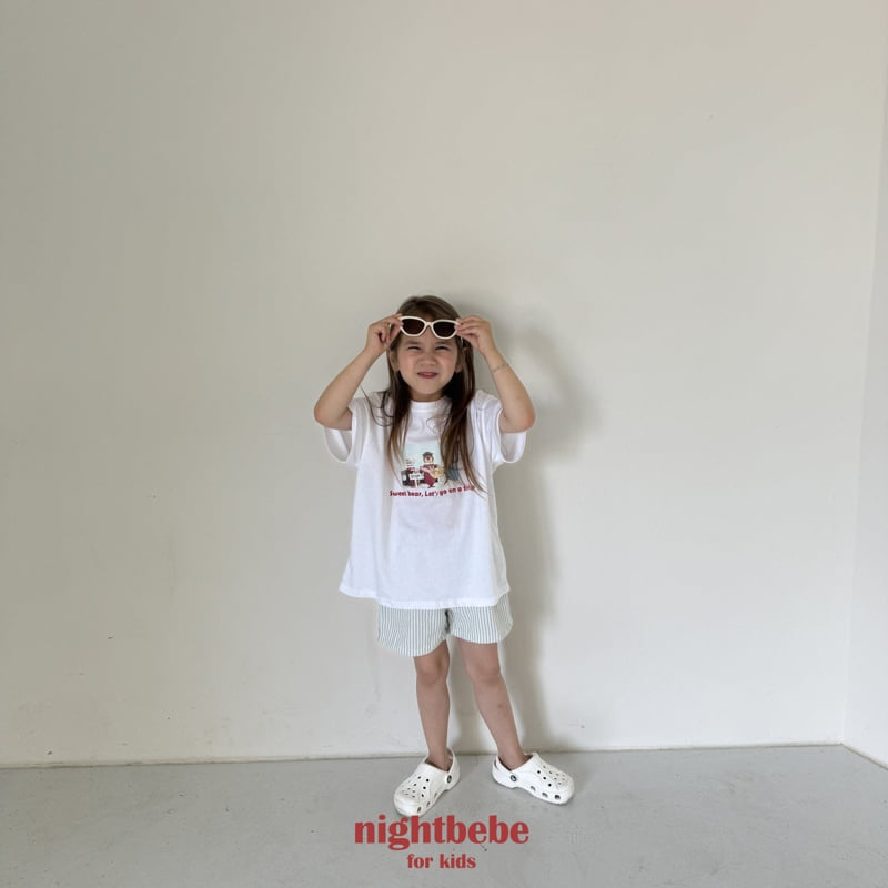 Night Bebe - Korean Children Fashion - #kidsstore - Sweet Bear Tee - 12