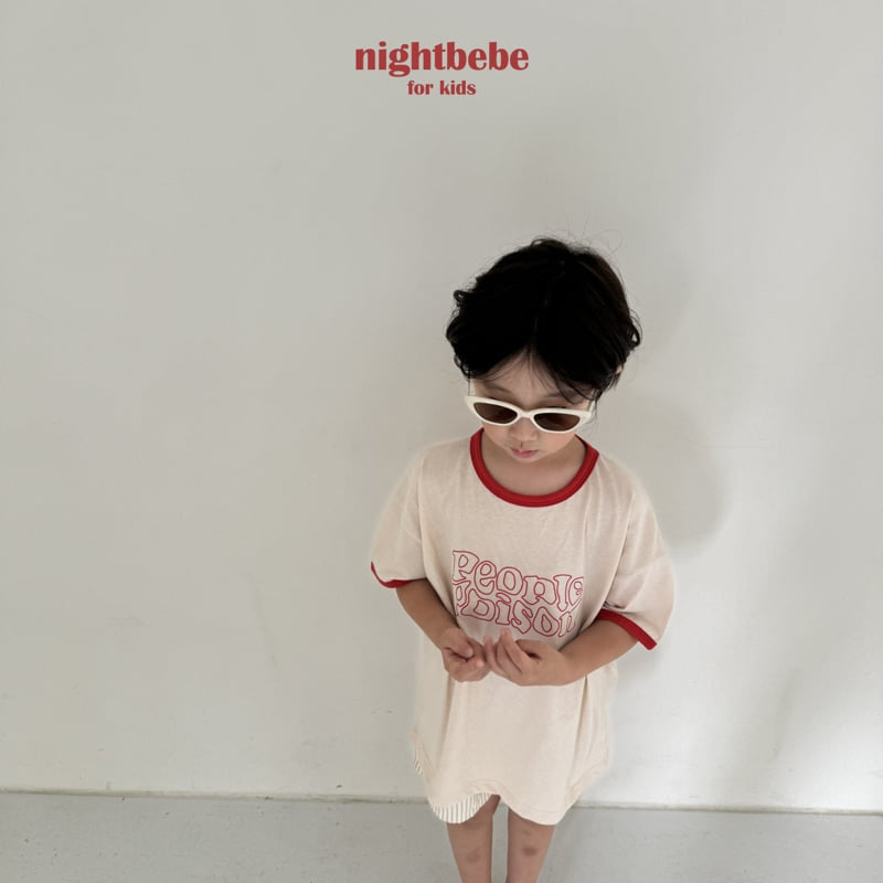 Night Bebe - Korean Children Fashion - #kidzfashiontrend - People Colored Tee - 3