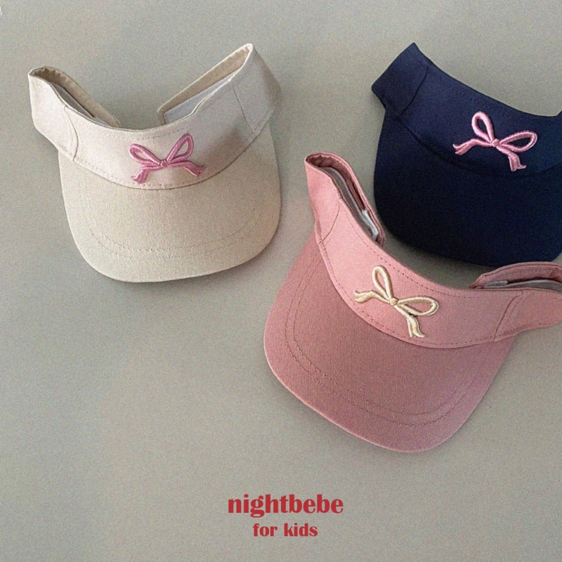 Night Bebe - Korean Children Fashion - #minifashionista - Ribbon Sun Cap - 10