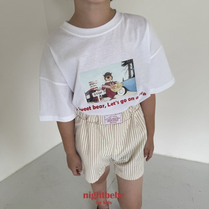 Night Bebe - Korean Children Fashion - #prettylittlegirls - Sweet Bear Tee - 2