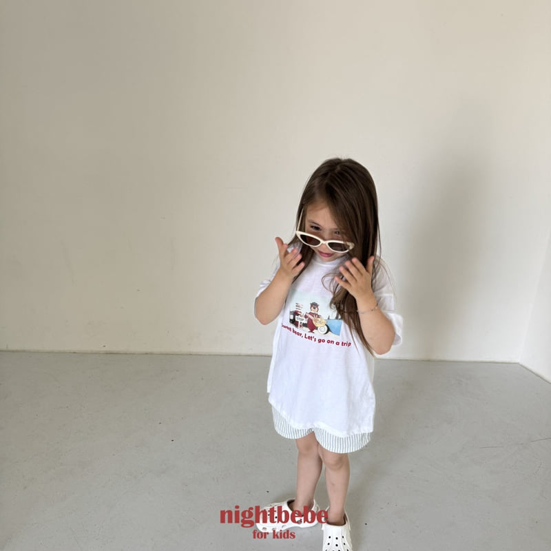 Night Bebe - Korean Children Fashion - #stylishchildhood - Sweet Bear Tee - 5