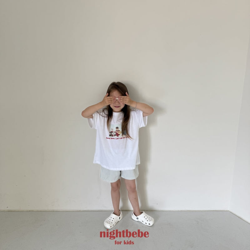 Night Bebe - Korean Children Fashion - #todddlerfashion - Sweet Bear Tee - 4