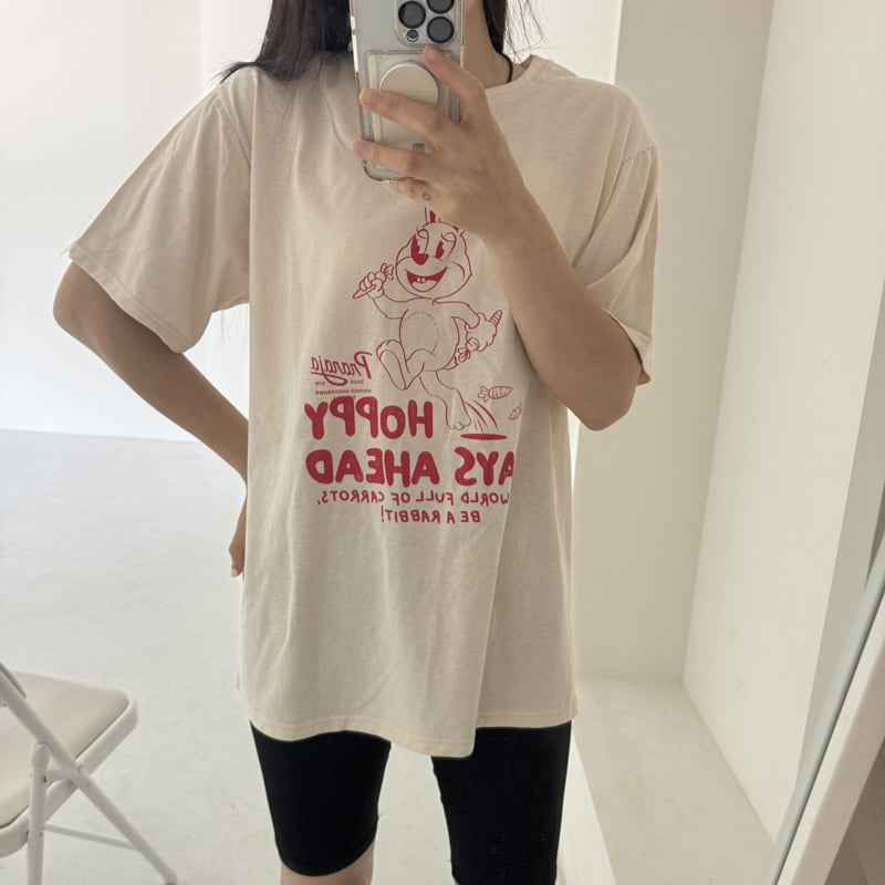 Night Bebe - Korean Women Fashion - #pursuepretty - Adult Rabbit Tee - 2