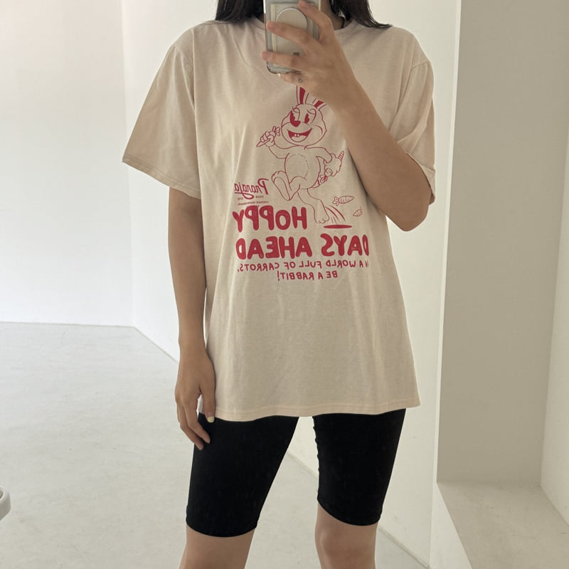 Night Bebe - Korean Women Fashion - #restrostyle - Adult Rabbit Tee - 3