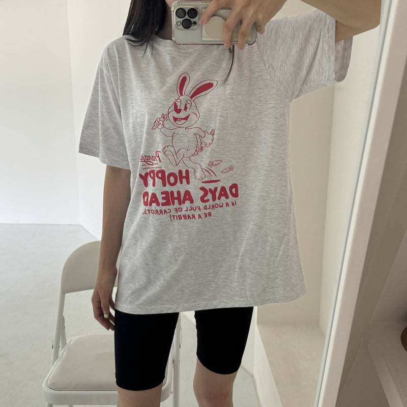 Night Bebe - Korean Women Fashion - #thatsdarling - Adult Rabbit Tee - 6