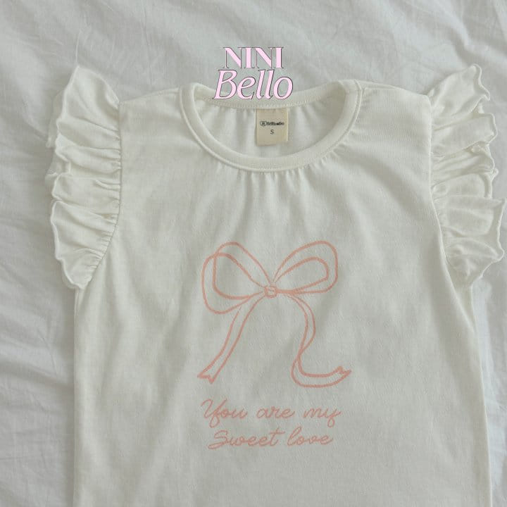 Ninibello - Korean Children Fashion - #childrensboutique - Ribbon Wing Sleeveless Tee - 5