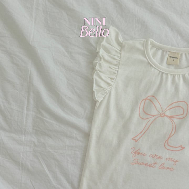 Ninibello - Korean Children Fashion - #designkidswear - Ribbon Wing Sleeveless Tee - 6