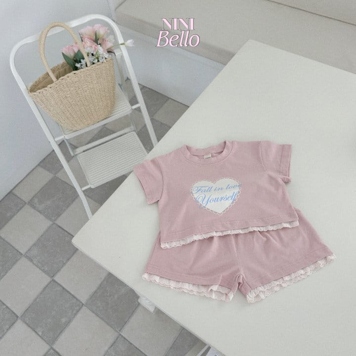 Ninibello - Korean Children Fashion - #fashionkids - Fall In Love Top Bottom Set - 2