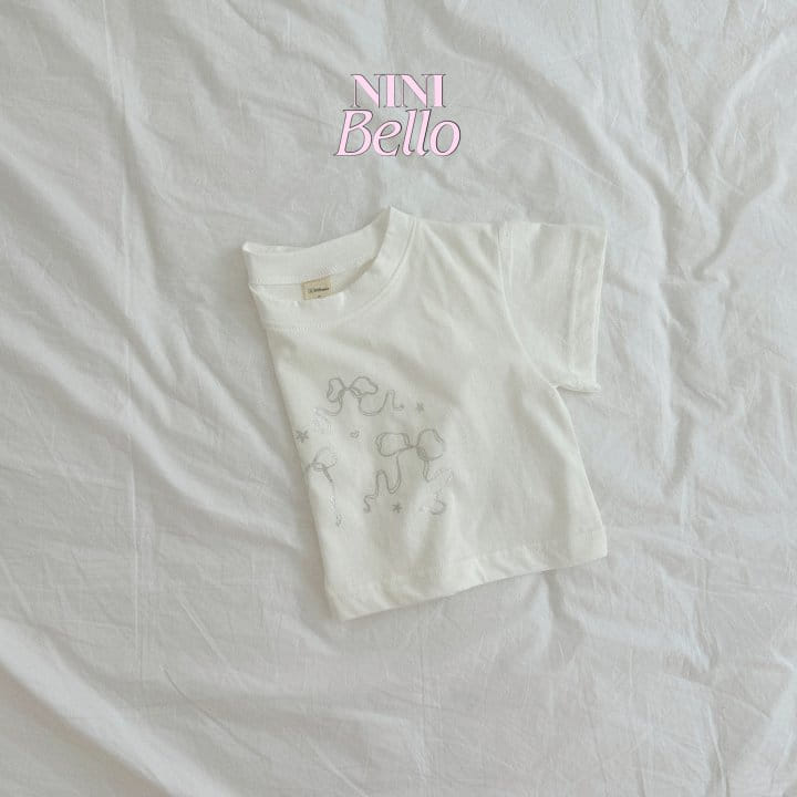 Ninibello - Korean Children Fashion - #kidzfashiontrend - Silver Ribbon Crop Tee - 7