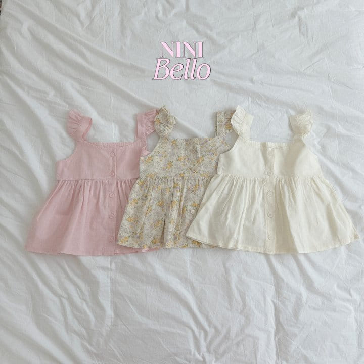 Ninibello - Korean Children Fashion - #prettylittlegirls - Bibi Frill Sleeveless Blouse - 2