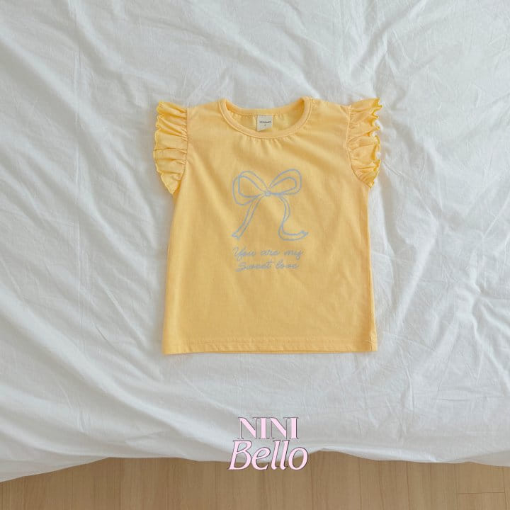 Ninibello - Korean Children Fashion - #stylishchildhood - Ribbon Wing Sleeveless Tee - 3