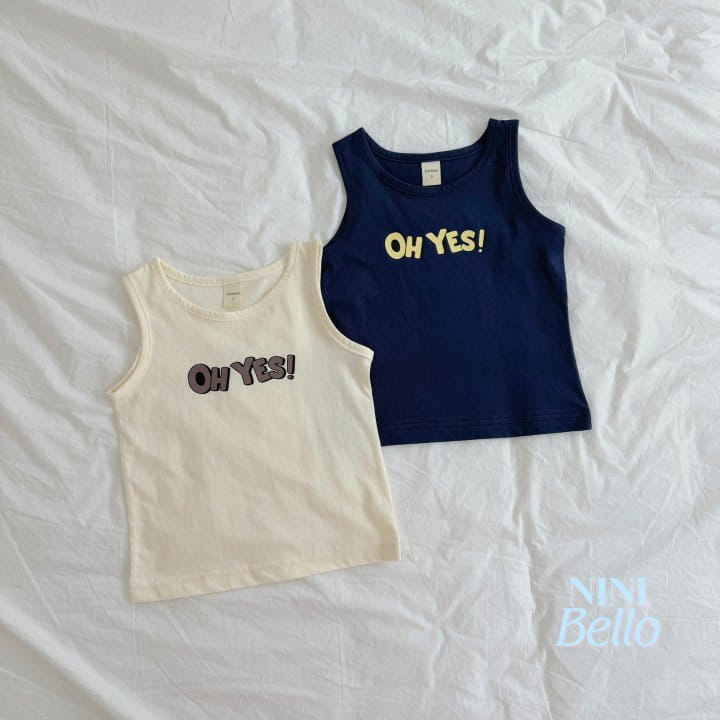 Ninibello - Korean Children Fashion - #stylishchildhood - Oh Yes Sleeveless Tee - 2