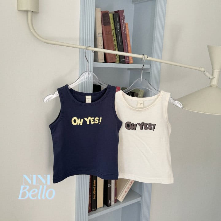 Ninibello - Korean Children Fashion - #toddlerclothing - Oh Yes Sleeveless Tee