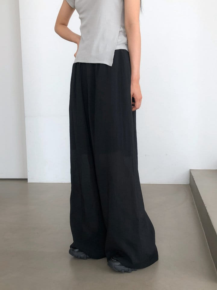 Nutplan - Korean Women Fashion - #womensfashion - Sheer Banding Pants - 11