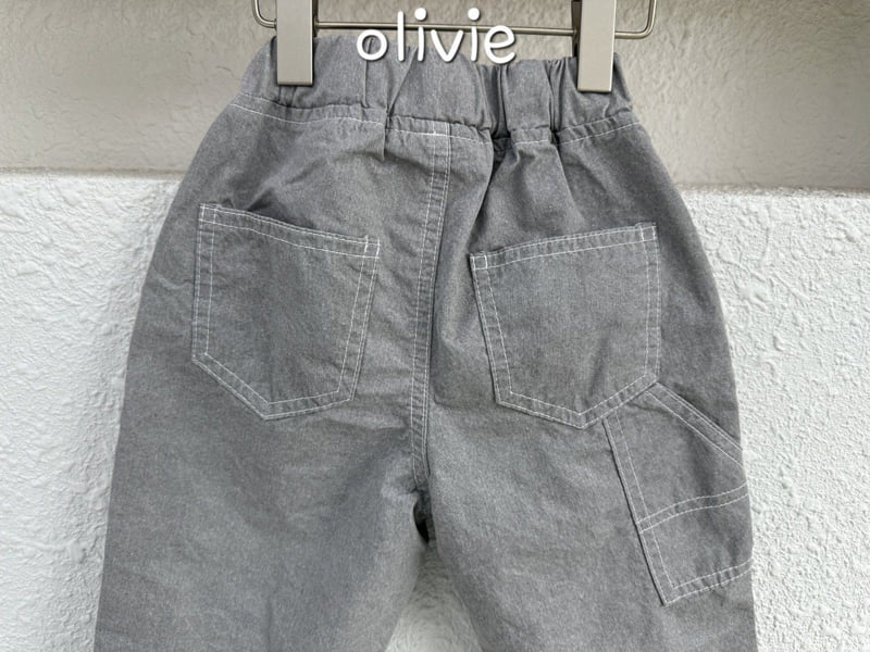 Olivie - Korean Children Fashion - #childofig - Carpender Ankle Cotton Pants - 7