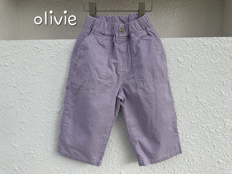 Olivie - Korean Children Fashion - #designkidswear - Carpender Ankle Cotton Pants - 9