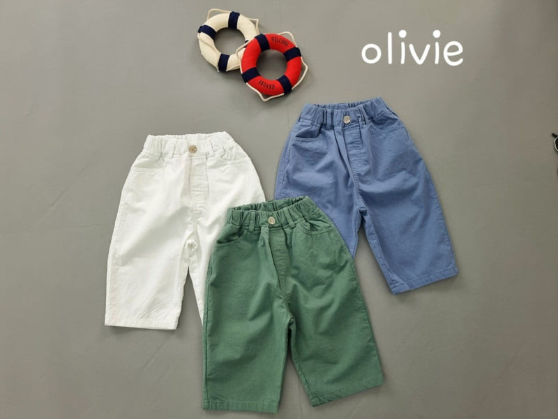 Olivie - Korean Children Fashion - #designkidswear - Daily Ankle Cotton Pants - 9