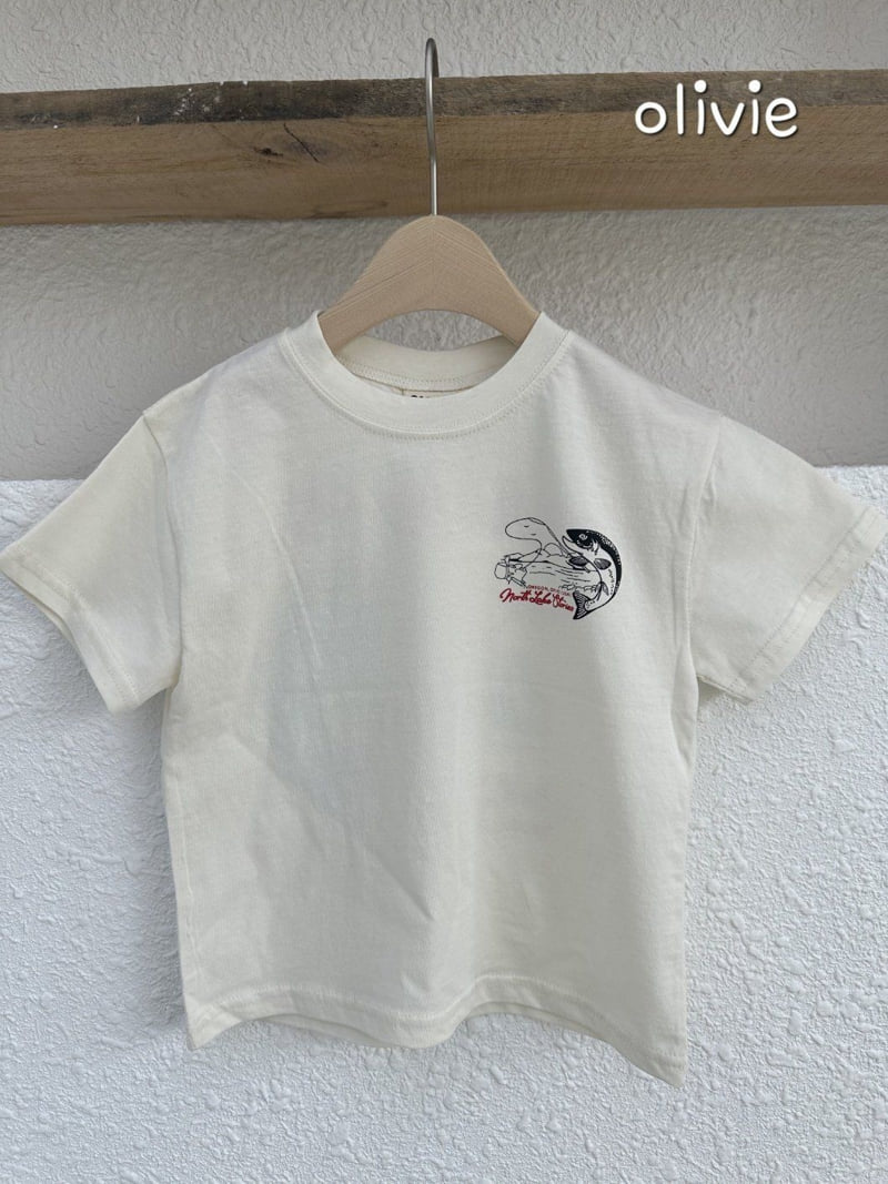 Olivie - Korean Children Fashion - #fashionkids - Fishing Day Tee - 5