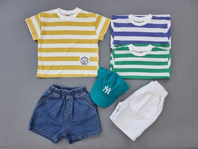 Olivie - Korean Children Fashion - #kidsstore - Unique Stripe Tee - 2