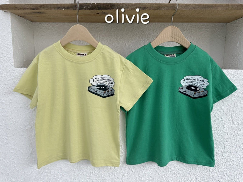 Olivie - Korean Children Fashion - #littlefashionista - Record Tee