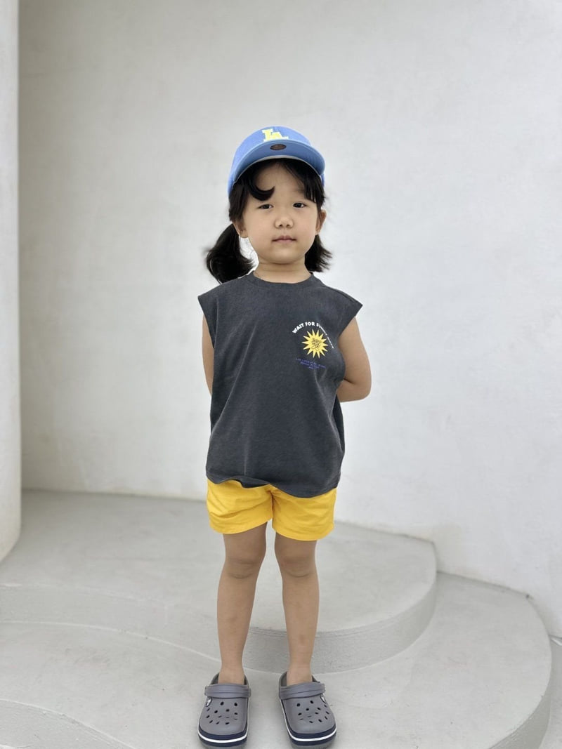 Olivie - Korean Children Fashion - #magicofchildhood - Big Surf Sleeveless Tee - 9