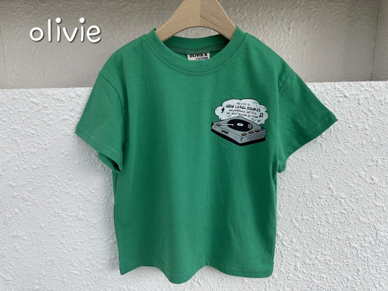 Olivie - Korean Children Fashion - #magicofchildhood - Record Tee - 2