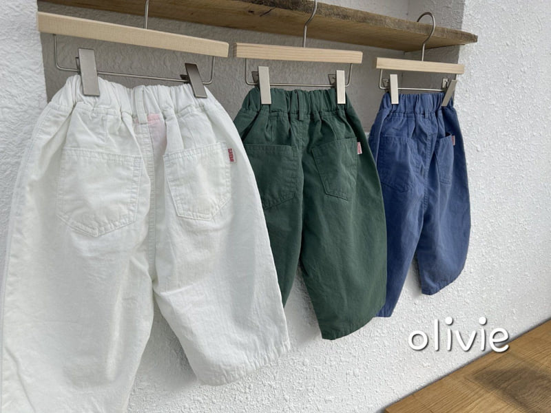 Olivie - Korean Children Fashion - #minifashionista - Daily Ankle Cotton Pants - 2