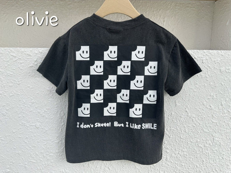 Olivie - Korean Children Fashion - #prettylittlegirls - Board Smile Tee - 7