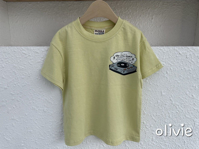 Olivie - Korean Children Fashion - #minifashionista - Record Tee - 4