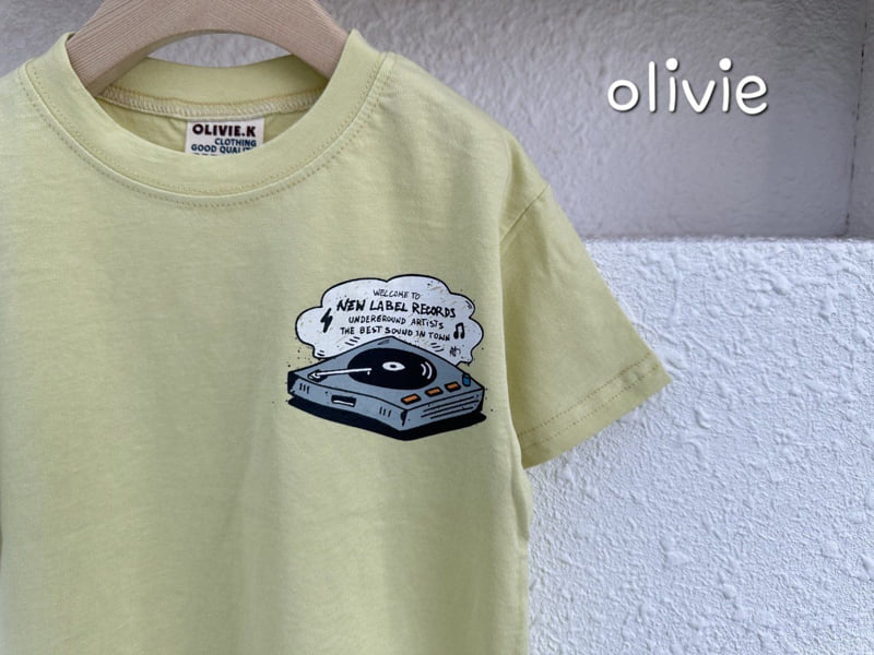 Olivie - Korean Children Fashion - #todddlerfashion - Record Tee - 5