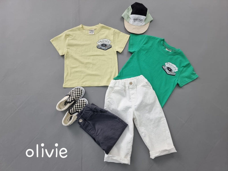 Olivie - Korean Children Fashion - #toddlerclothing - Record Tee - 6