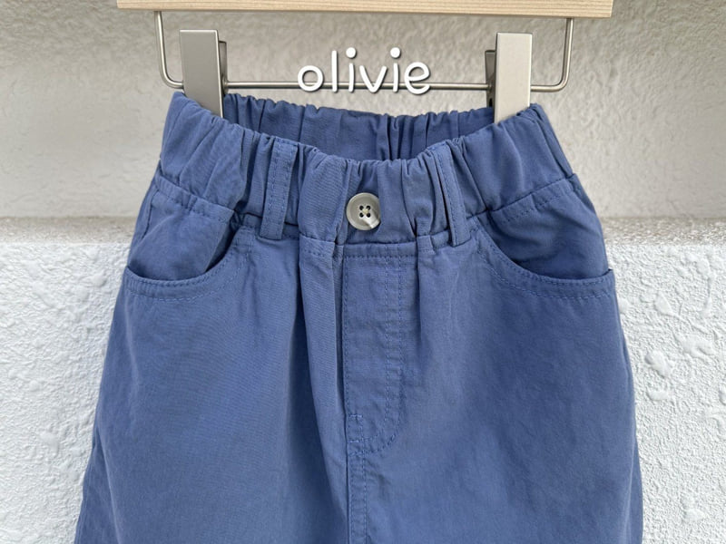 Olivie - Korean Children Fashion - #toddlerclothing - Daily Ankle Cotton Pants - 5