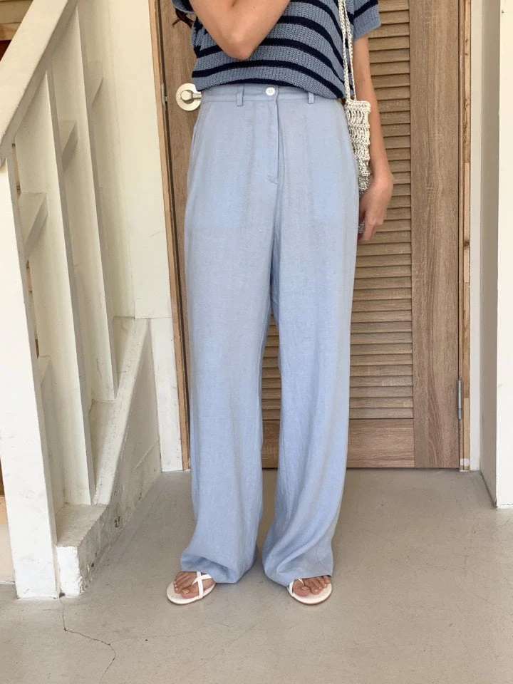 Osense - Korean Women Fashion - #momslook - Linen Newtro Pants - 4