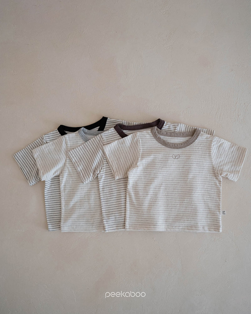 Peekaboo - Korean Baby Fashion - #babyclothing - Stripe Tee - 5