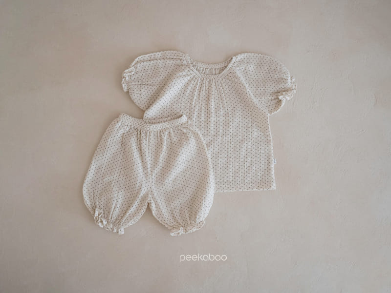 Peekaboo - Korean Children Fashion - #kidsshorts - Mellow Top Bottom Set - 2