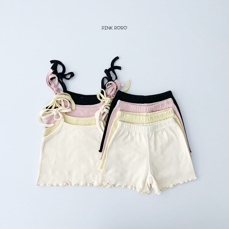 Pinkroro - Korean Children Fashion - #littlefashionista - Lovely Wave Sleeveless Set - 2