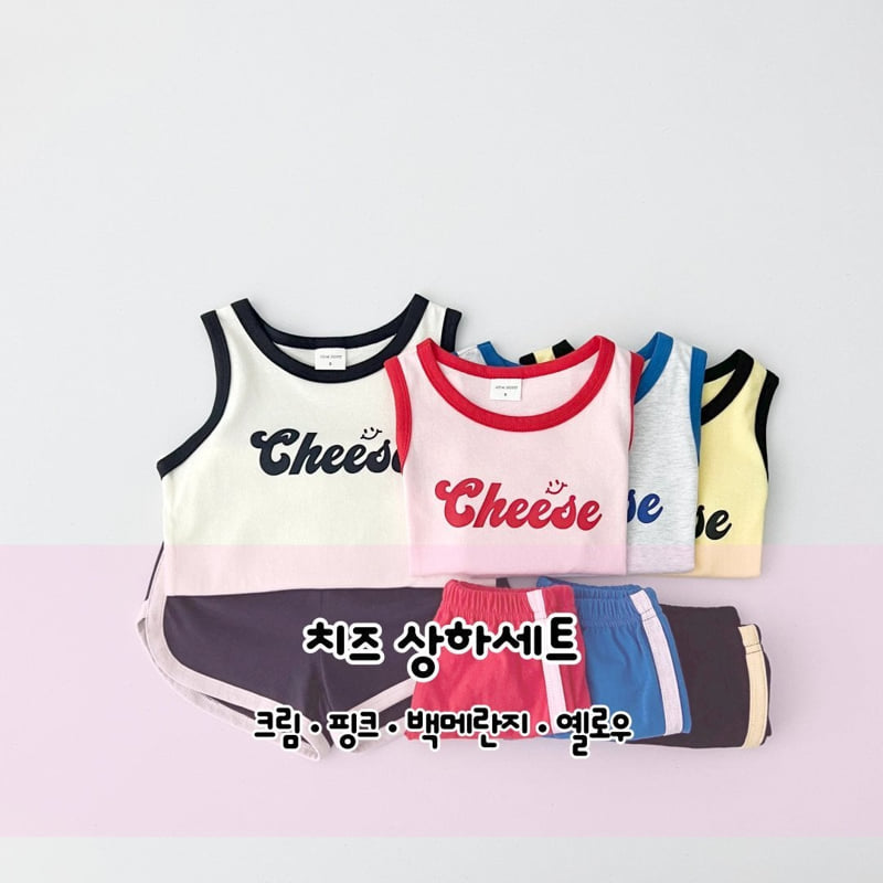 Pinkroro - Korean Children Fashion - #magicofchildhood - Cheese Sleeveless Set