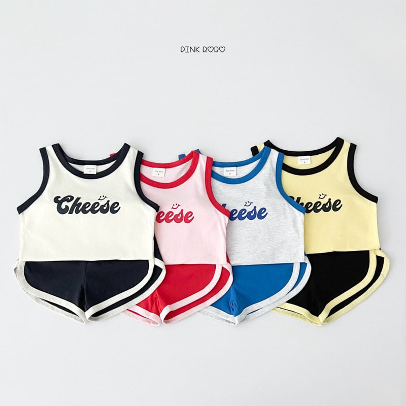 Pinkroro - Korean Children Fashion - #toddlerclothing - Cheese Sleeveless Set - 5