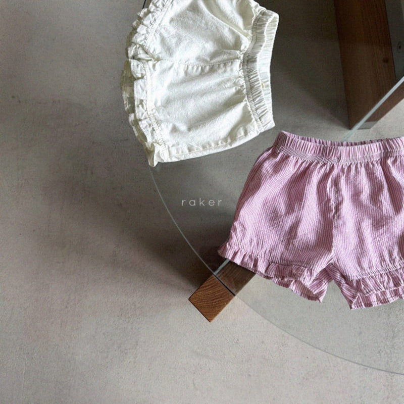 Raker - Korean Children Fashion - #Kfashion4kids - Frill Short Pants - 3