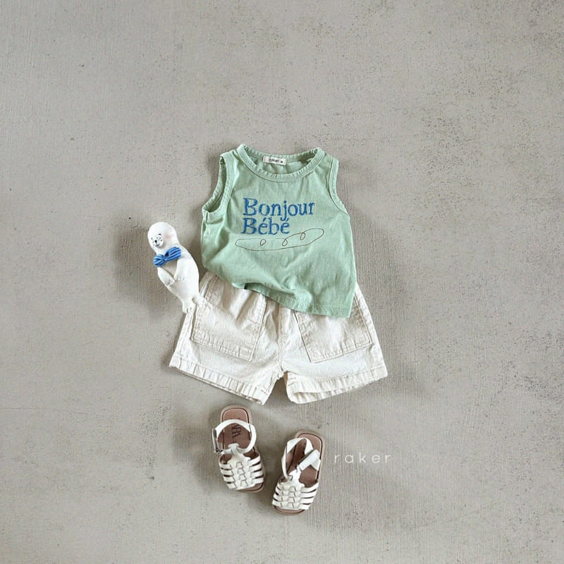 Raker - Korean Children Fashion - #childofig - Bonjour Bebe Sleeveless Tee - 5