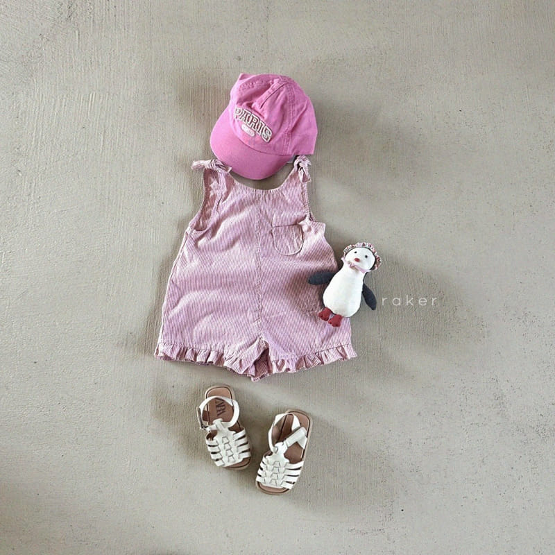 Raker - Korean Children Fashion - #kidsshorts - Frill Jump Suit - 9