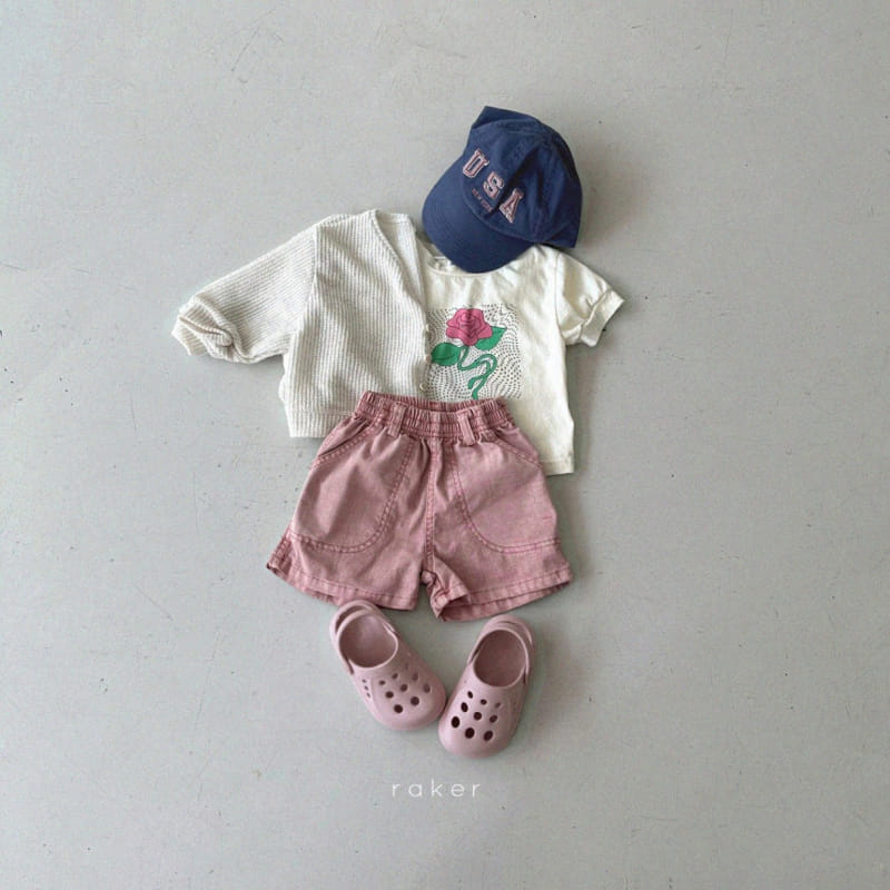 Raker - Korean Children Fashion - #littlefashionista - Rose Shirring Tee - 7